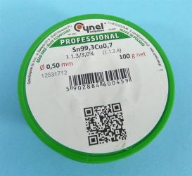 Sn99,3Cu0,7 Q 0,50 100g SPOIWO BEZOŁOW.
