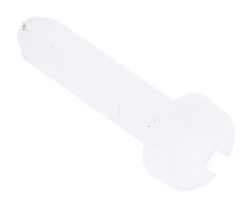 Śruby maszynowe M4 łeb z łbem walcowym Nylon długość 16mm skok 0.7mm