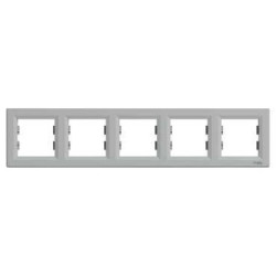 ASFORA Ramka 5-krotna pozioma aluminium EPH5800561
