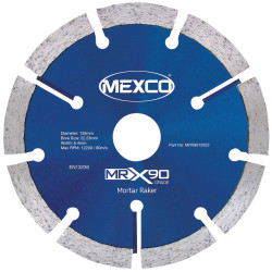 MEXCO MRX9012522 X90 Grade Mortar Raking Diamond Blade 125 x 22mm