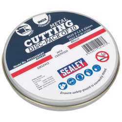 Sealey PTC11510CET Cutting Disc 115 x 1.2mm 22mm Bore Pack of 10