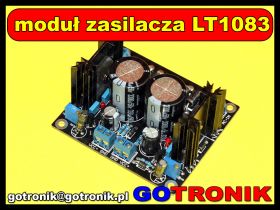 Moduł podwójnego zasilacza stabilizowanego LT1084CP dużej mocy