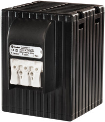 Heating blower, 230 V, 400 W, plastic/aluminum, (W x H x D) 41 x 125 x 41 mm, black, for control cabinet, 7H.51.8.230.0400