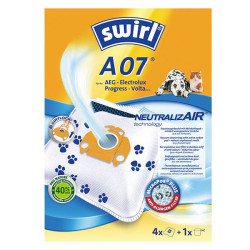 Swirl 802591 Vacuum cleaner bag 4 pcs for Swirl A07 models Durable design