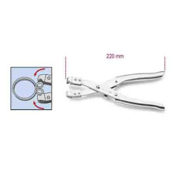 Szczypce do zaciskania węża BETA 1 długość całkowita: 220 mm Stal Beziskrowe