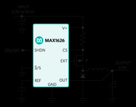 5V/3.3V or Adjustable, 100% Duty Cycle, High-Efficiency, Step-Down DC-DC Controllers