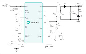 4.5V to 60V Input, High-Efficiency, Iso-Buck DC-DC Converter
