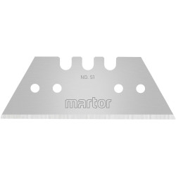 Martor 51.70 Trapezoidal Blade 10 Pieces High-Quality Steel Double-Edged