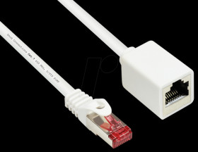 8063VR-030W Patch cord extension, Cat.6, white, 3m