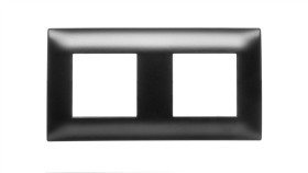 Dante Ramka Podwójna Tworzywo Lakierowane Czarny 450982