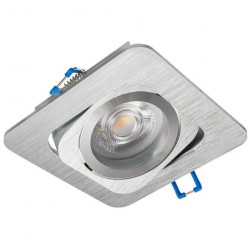 Oprawa KORAL-S-1 kwadrat srebrna szczotkowana regulowana