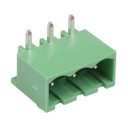 3-Way 5.08mm Horizontal PCB Header Closed Ends 15A 300V