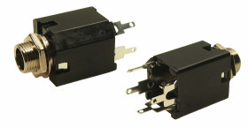 Złącze Jack 6,35 mm Żeński Stereo Montaż na płytce drukowanej 2 kV DC 5A