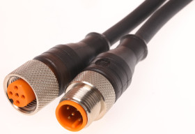 Przewód czujnik-siłownik ze złączem Złącze M12 liczba rdzeni 5 długość 2m Rodzaj A Męskie Złącze B Złącze M12