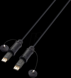 DP-AAOC-10,0M-2 DisplayPort 1.4 AOC hybrid cable, 8 K, 60 Hz, 10 m