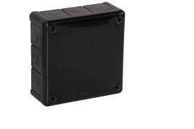 Puszka n/t hermetyczna 118x118x46mm IP55 czarna 051-05 68557