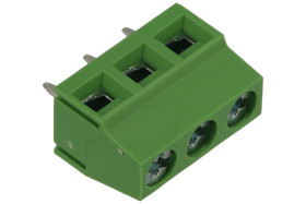 Łączówka; ELK500V-03P; 3 tory; R=5,00mm; 10,6mm; 13,5A; 300V; proste; otwór kwadratowy; śruba prosta; śrubowy; pionowy; 0,14÷1,5