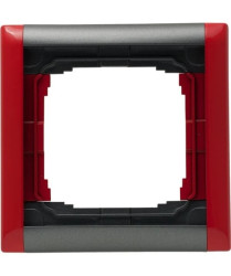 KOS66 PLUS Ramka pojedyncza składana kolorowa grafit + czerwony 66601081