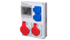 Rozdzielnica Budowlana 4 Moduły (1X 16A 3P+N+Z 1X 32A 3P+N+Z)/400V 2X 16A...