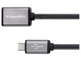Kabel USB - micro USB gniazdo-wtyk 1.0m Kruger&Matz