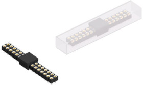 Socket header, 32 pole, pitch 2.54 mm, straight, MK220SMD32BSM