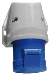 Złącze przemysłowe - zasilające 32A Gniazdo 230 V 2P + E Żeński Bals Niebieski Montaż ścienny IP44