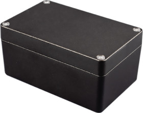 Aluminum die cast enclosure, (L x W x H) 161 x 100 x 60 mm, black (RAL 9005), IP66, 1550Z116BK