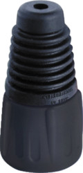 Cable grommet, black for series XLR/X connector, BSX-0-BLACK