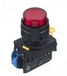 Kompletny układ przycisku SPST średnica wycięcia 22mm, montaż panelowy Idec