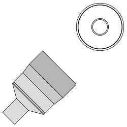 Weller T0058768744N TNR 70 Hot Air Round Nozzle 7.0mm For WTHA 1