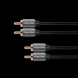 Przyłącze 2xRCA - 2xRCA 1,8mb. Kruger&Matz KM0305