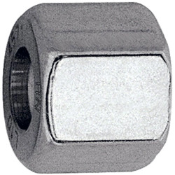 Cap nut, L 14.5 mm, 315 bar, stainless steel, for pipe systems, 112505