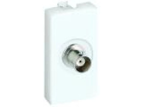 Simon Connect Gniazdo K45/2 antenowe BNC czysta biel K102D/9