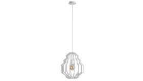 Lampa Wisząca Nowoczesna Drewno 1Xe27 Rufo