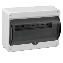 Rozdzielnica modułowa 1x12 natynkowa S-12 z szybką dymna IP30 (z N+PE) C.2073