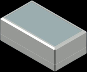 ABS enclosure, (L x W x H) 145 x 85 x 55 mm, light gray (RAL 9018), IP54, 760.5