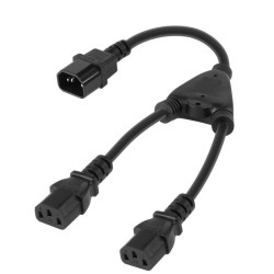 Rozdzielacz kabla komputerowego PC rozgałęźnik gniazdo-2x wtyk