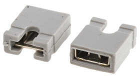 Mikroprzełącznik, Żeński, Prosty, Szary, typ: Otwarta góra, 2-pinowe raster: 2.54mm, Złoto