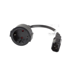 Przedłużacz Kabla Zasilającego Lanberg IEC 320 C13 na Schuko