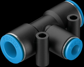 130614 Connector, T-shaped, 2 x diameter 10 mm <> 1 x diameter 6 mm