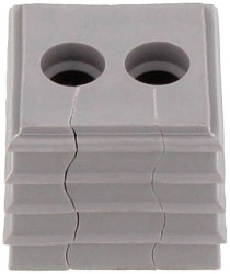 CONTA-CLIP KDS-DE 2X6,5 GR Element uszczelniający termoplastyczny elastomer szary 1 szt.