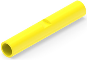 Butt connectorwith insulation, 0.129-0.326 mm², AWG 26 to 12, yellow, 22.61 mm, 1-1377174-9