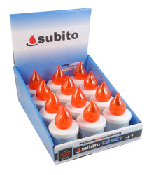 Wkład do znicza świeczka LED Subito COMET pomarańcz.(12 szt)