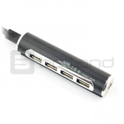 HUB USB 2.0 Tracer H6 - aktywny 4-portowy z zasilaczem 5V/1A