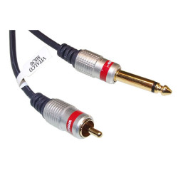 Kabel Jack 6,3 Wt.-Wt RCA 2m Mono digital Vitalco