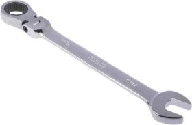 Uniwersalny klucz zapadkowy, roz. 17 mm, dł. 233 mm, materiał: Stal chromowo-wanadowa, RS PRO