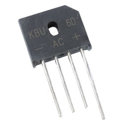 KBU6D Silicone Bridge Rectifier Diode 6A 200V
