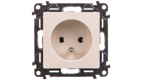 Valena Life Gniazdo Pojedyncze Z/U 2P+Z Kremowy 753281