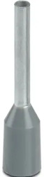 Insulated wire end ferrule, 0.75 mm², 10 mm long, UL 486F-E, gray, 3203299