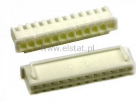 HG 12 wtyk raster 2,50mm 12-styk, żeński na kabel